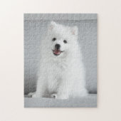 Niedlich fluffy Japanese Spitz Welppy Puzzle (Vertikal)