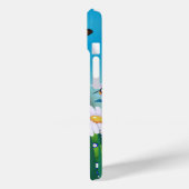 Niedlich Fluffy Kitten in Daisy Meadow Case-Mate iPhone Hülle (Rückseite / Links)