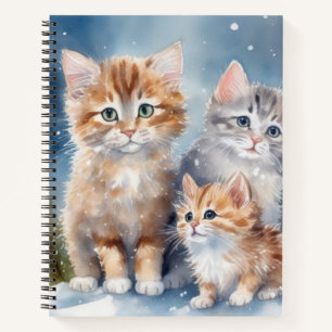 Niedlich Fluffy Kittens Notizblock