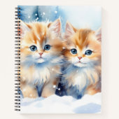 Niedlich Fluffy Kittens Notizblock (Vorderseite)