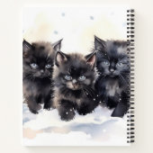 Niedlich Fluffy Kittens Notizblock (Rückseite)