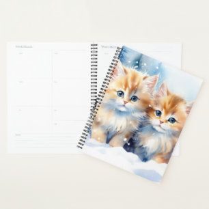 Niedlich Fluffy Kittens Planer