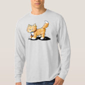 Niedlich Fluffy Kitty T-Shirt (Vorderseite)
