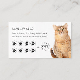 Niedlich Fluffy Orange Cat Pet Shop Treue Cards - Visitenkarte