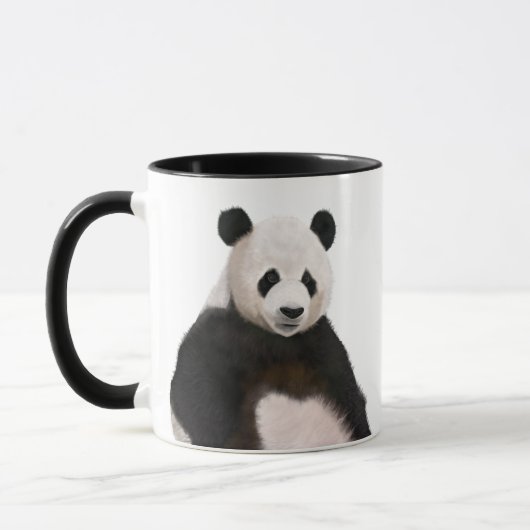 Niedlich Fluffy Panda Bear Tasse (Links)