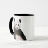 Niedlich Fluffy Panda Bear Tasse (Vorderseite Links)