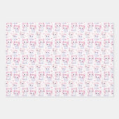 Niedlich Fluffy Pink Kittens Geschenkpapier Set (Vorderseite 2)