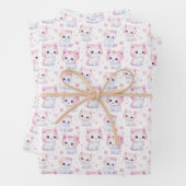 Niedlich Fluffy Pink Kittens Geschenkpapier Set (Beispiel)