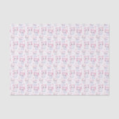 Niedlich Fluffy Pink Kittens Seidenpapier (Vorderseite)