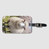 Niedlich Fluffy Sheep Gepäckanhänger (Vorderseite (Horizontal))