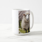 Niedlich Fluffy Sheep Kaffeetasse (VorderseiteRechts)