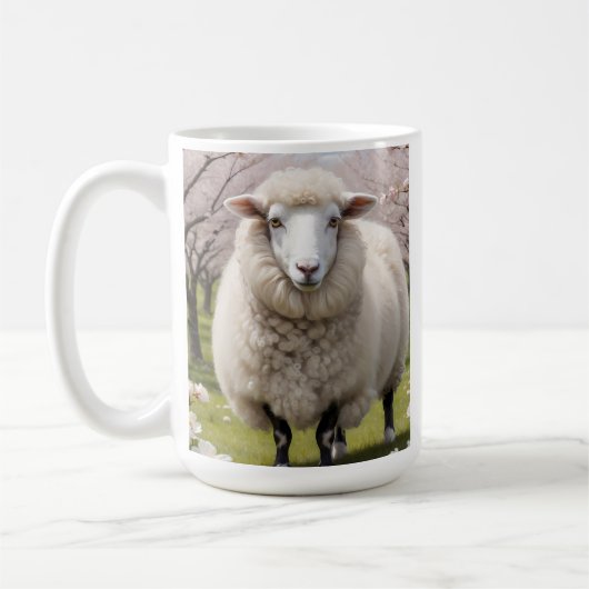 Niedlich Fluffy Sheep Kaffeetasse (Links)