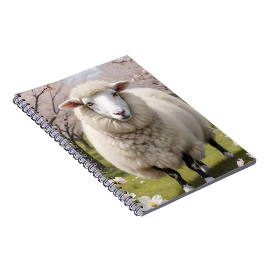 Niedlich Fluffy Sheep Notizblock (Rechte Seite)