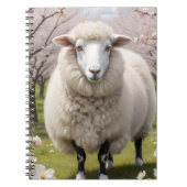 Niedlich Fluffy Sheep Notizblock (Vorderseite)