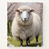Niedlich Fluffy Sheep Notizblock (Rückseite)
