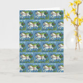 NIEDLICH FLYING CHRISTMAS PONY PULLING PINECONE SC KARTE (Gelbe Blume)