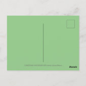 NIEDLICH FLYING CHRISTMAS PONY PULLING PINECONE SC POSTKARTE (Rückseite)