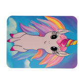 Niedlich Flying Unicorn Kawaii Malerei Magnet (Horizontal)