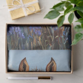 Niedlich Fohlen Lila Lupine Blume Dekoupage Seidenpapier (Geschenk)