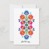 Niedlich Folklore nur zu sagen... Dankeskarte (Vorderseite)