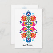 Niedlich Folklore nur zu sagen... Dankeskarte (Vorne/Hinten)