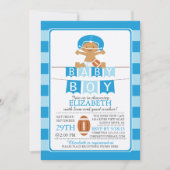 Niedlich Football Boys Kinderdusche Einladung (Vorderseite)