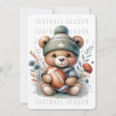 Niedlich Football-Party Einladung (Vorderseite)