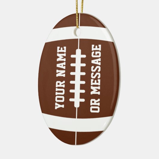Niedlich Football Personalisiert Ornament (Links)