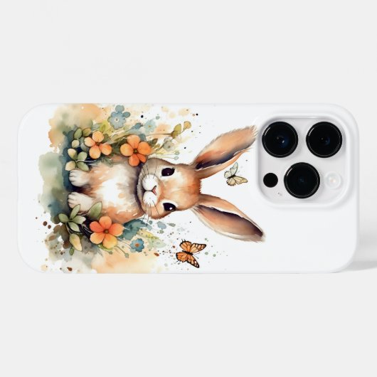 Niedlich Forest baby bunny Pints Kinderzimmer Art Case-Mate iPhone Hülle (Rückseite (Horizontal))