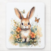 Niedlich Forest baby bunny Pints Kinderzimmer Art Mousepad (Vorne)