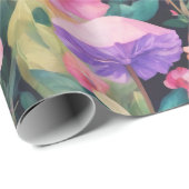 Niedlich Forest Blume Mushroom Cottage-Muster Geschenkpapier (Rolleneckpunkt)