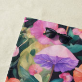 Niedlich Forest Blume Mushroom Cottage-Muster Strandtuch (Beispiel)