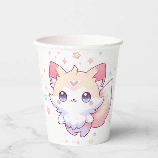 Niedlich Forest Fox Babydusche Pappbecher (Vorderseite)