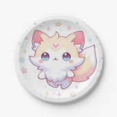 Niedlich Forest Fox Babydusche Pappteller (Vorderseite)