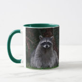 Niedlich Forest Raccoon Wildlife Foto Tasse (Links)