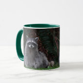 Niedlich Forest Raccoon Wildlife Foto Tasse (Vorderseite Links)