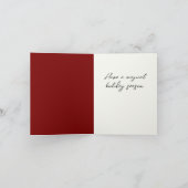 Niedlich Forestcore Holiday Fairy Karte (Innenseite)