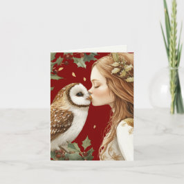 Niedlich Forestcore Holiday Fairy Karte