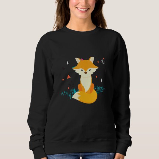 Niedlich Fox 1 Sweatshirt (Vorderseite)