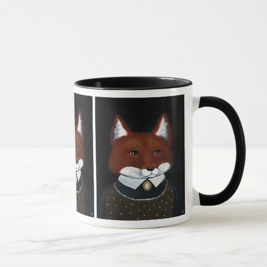 Niedlich Fox American Gothic-Löffel ihrer Waldland Tasse (Rechts)