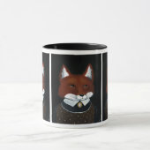 Niedlich Fox American Gothic-Löffel ihrer Waldland Tasse (Zentrum)