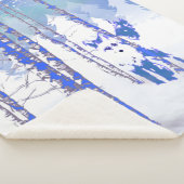 Niedlich Fox Animal Winter Snow Forest Blue Trees Sherpadecke (3/4)