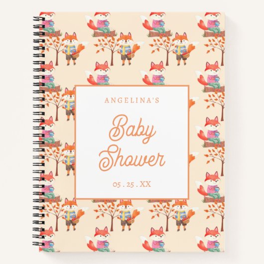 Niedlich Fox baby Showlist Notizblock (Vorderseite)