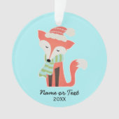 Niedlich Fox Baby's Christmas Winter Woodland Rust Ornament (Vorderseite)