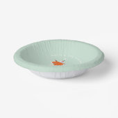 Niedlich Fox Birthday Party Hat Mint Green Pappteller (Gewinkelt)