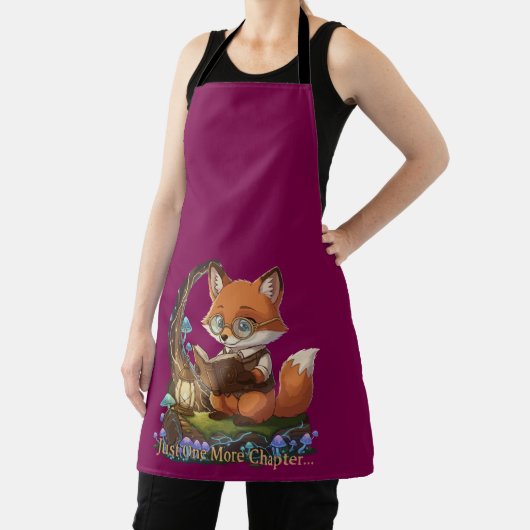 Niedlich Fox Bookworm "Just one more Chapter" Whim Schürze (InSitu)