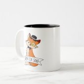 Niedlich Fox Clipart Oh For Fox Sake Epic Sarcasti Zweifarbige Tasse (Vorderseite Links)