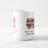 Niedlich Fox Couple Adventures Together - Seit dem Kaffeetasse (Mittel)
