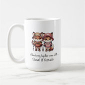 Niedlich Fox Couple Adventures Together - Seit dem Kaffeetasse (Links)