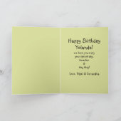 Niedlich Fox Couple Forest Storybook Kunst am Gebu Karte (Innenseite)